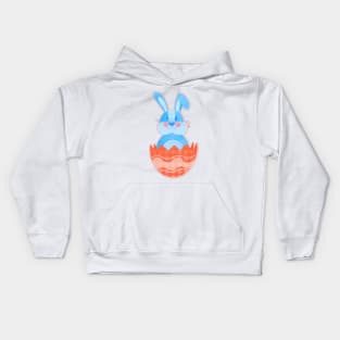 Easter bunny watercolor. Kids Hoodie